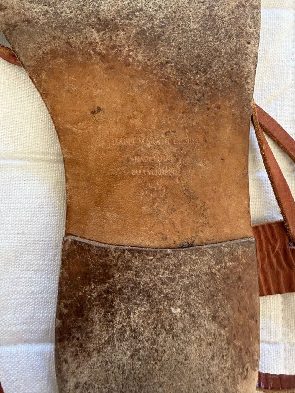 Isabel Marant Brown Leather Lace-Up Gladiator Sandals - Picture 4 of 5